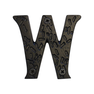 3'' H Metal Surface Mount House Letter