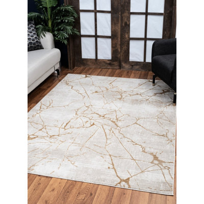 Tapis doré 2 pi x 3 pi, doux et teinté - teinte confort, design attrayant