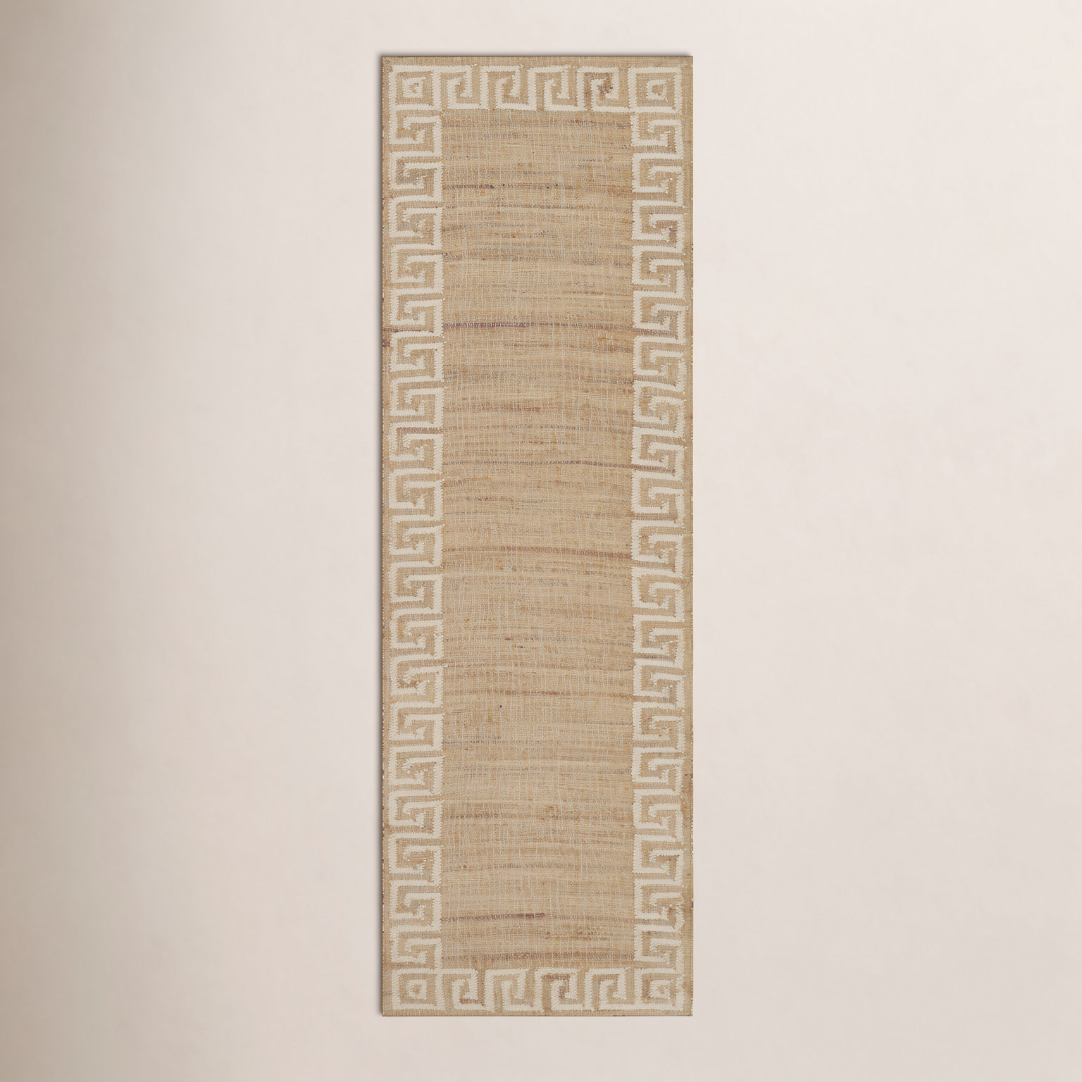 Orchard Ivory Hand-Woven Geometric Jute Rug, Runner 2'3" x 8'