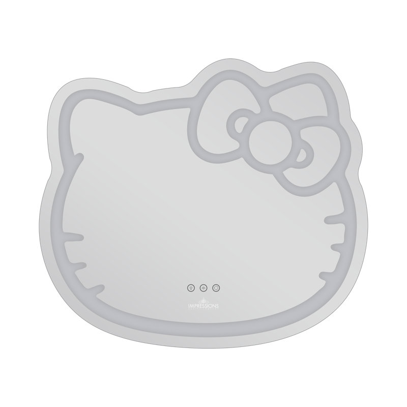 Miroir mural Hello Kitty avec Wi-Fi, miroir de maquillage intelligent et tactile