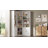 7 Tier 71" H Corner Bookshelf,White