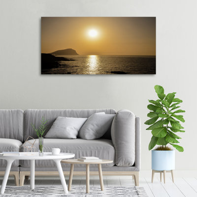 Sunset Sea - Wrapped Canvas Print