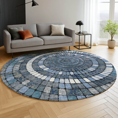 Premium Machine Washable Mayfield AMF2216 geometric Rug