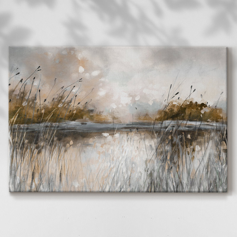 Vue sur le lac Honeybloom - Cavas enveloppés dans la galerie, 18 x 27