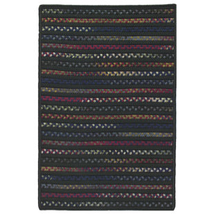 Donnay Braided Black/Blue/Green Rug