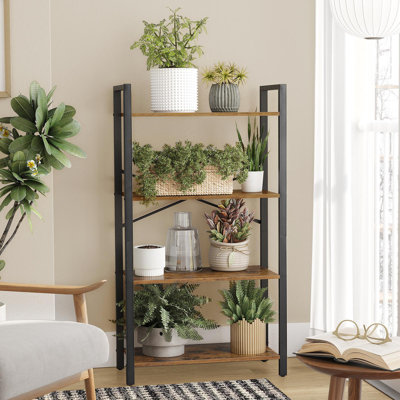 Riggle 47" x 26" W Steel Etagere Bookcase by Trent Austin Design
