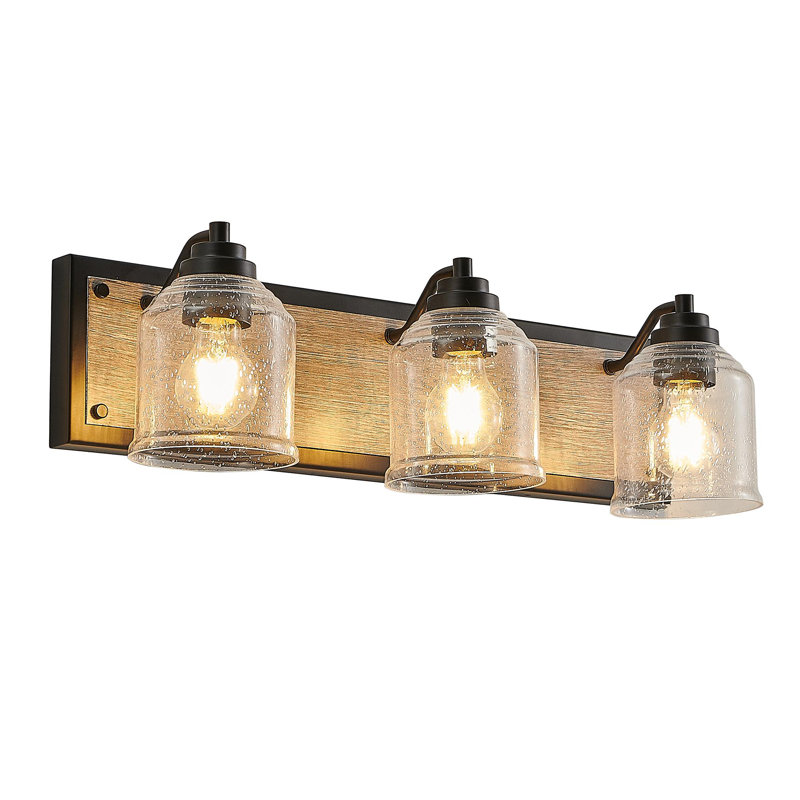 Éclairage de meuble-lavabo minimaliste moderne et unique, H 6,7 po x l 23 po x P 7,1 po, Trois lumières