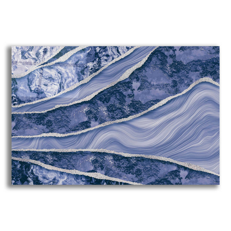 «Blue Marble and Stone» par Andrea Haase - impression sans cadre, H 16 po x l 24 po x P 0,2 po