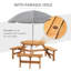 6 - Person Wicker Patio Dining Set with