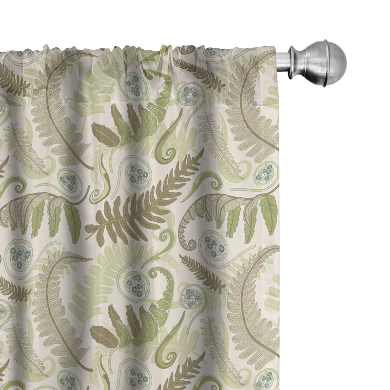 Semi Sheer Curtain Pair, 28" W x 63" L