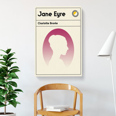 Book Cover Jane Eyre Charlotte Bronte - Wrapped Canvas