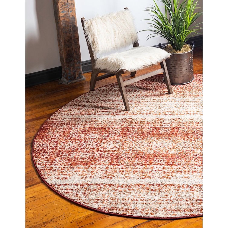 Tapis rouge / brun Handan