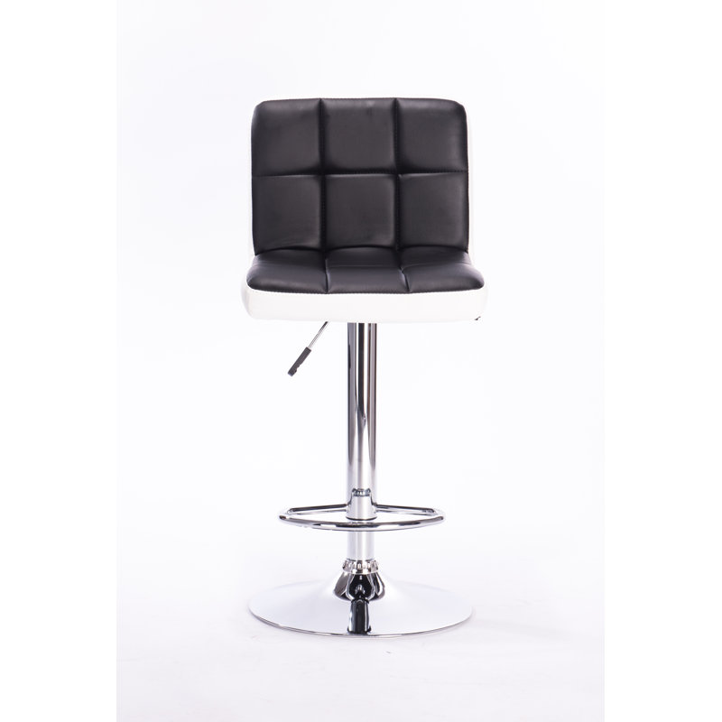 Tabouret de bar pivotant à hauteur réglable Efimentko, blanc