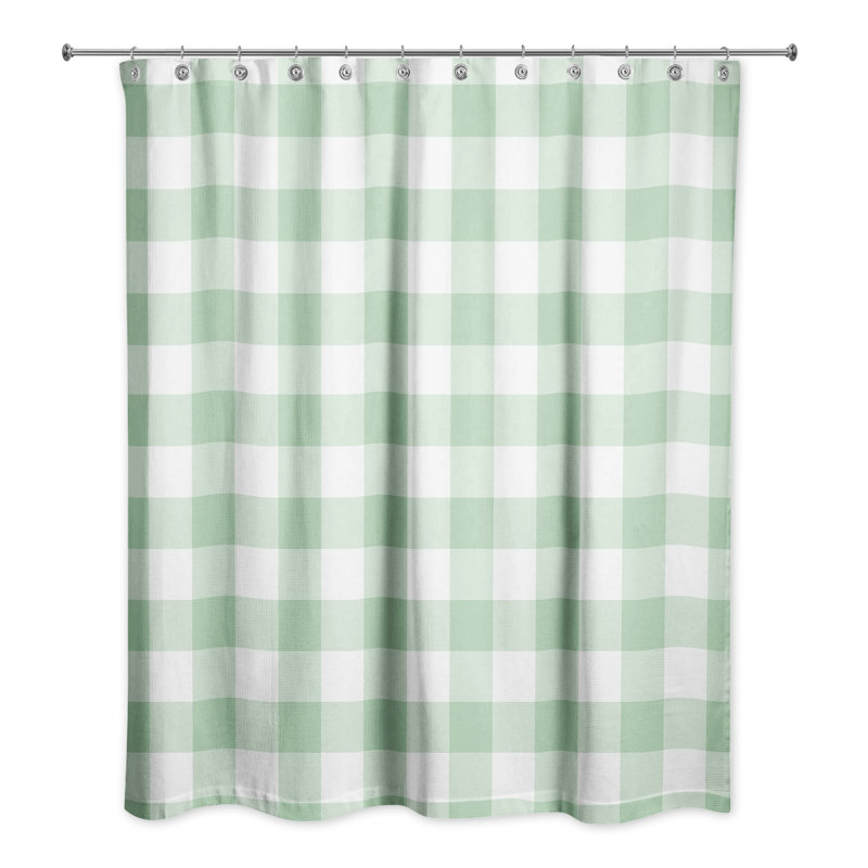 Rideau de douche simple Hank, Menthe