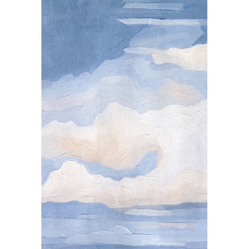 «The Clouds I» par Emma Caroline - peinture sur toile tendue, H 48 po x l 32 po x P 1,25 po
