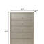 Mobilier de chambre à coucher en bois à motif de commode à cinq tiroirs 1 pièce-97140825