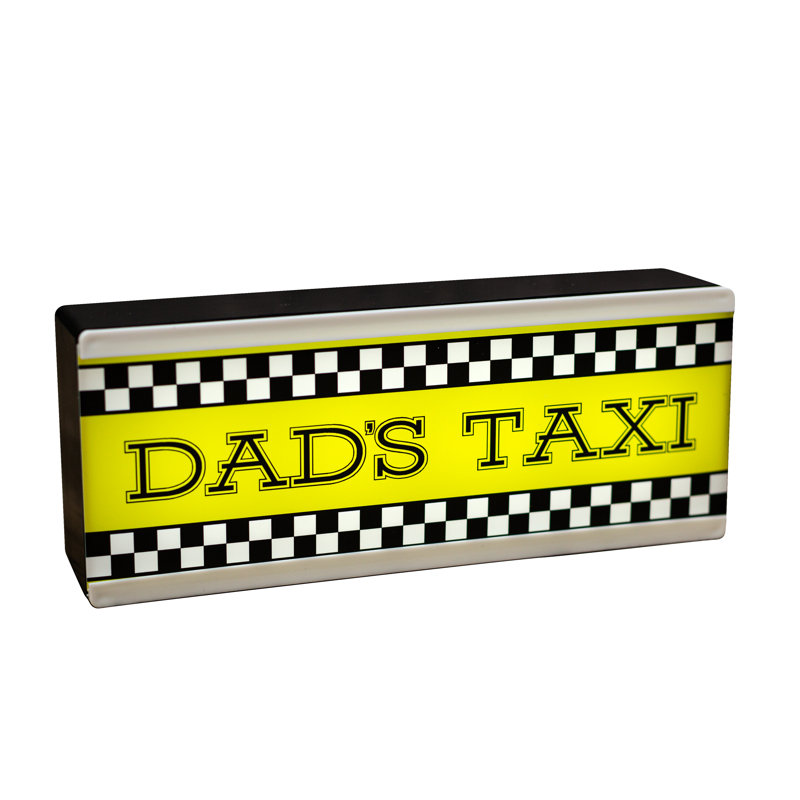Light Up Room Signs Dads Taxi
