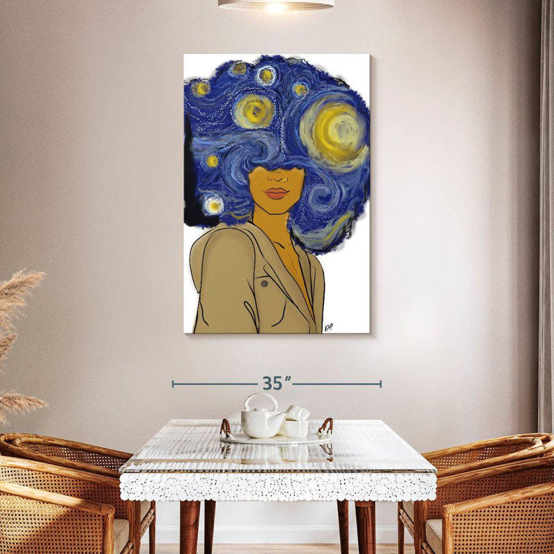 Shuttleworth Afro Starry Night, 48" H x 32" W