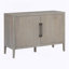 Armoire de rangement minimaliste en bois avec poignées en métal-1238005133
