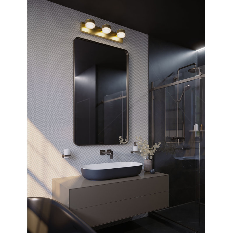 Emma 24'' LED Vanity Light, Light Antique Brass