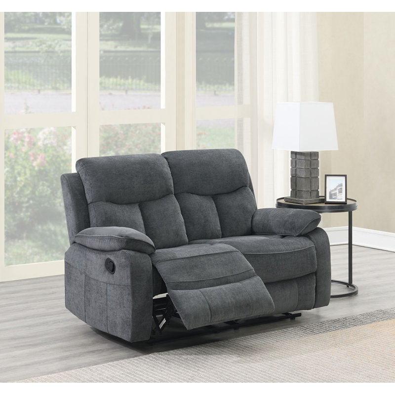 Caedence 152cm Wide Chenille Glider Standard Recliner