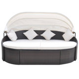 Iggy 78.7" Wide Rectangle Patio Daybed with Cushions