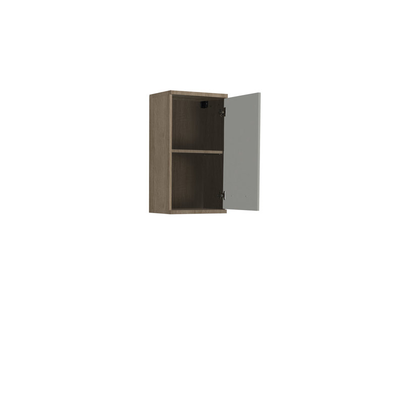 Aceituno Bathroom Cabinet, Sonoma Oak/White Gloss