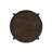 Round Solid Wood End Table, Dark Brown