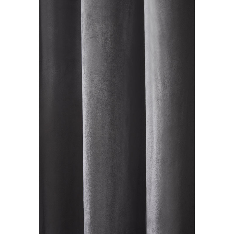 Johnson Room Darkening Pair, Silver, With 167cm x Drop 137cm