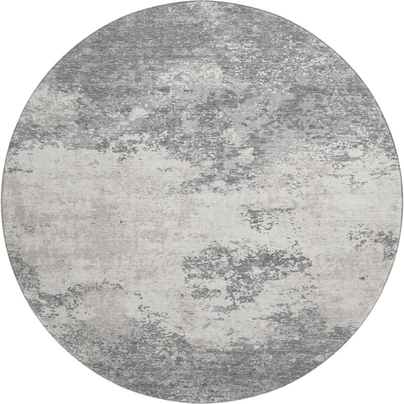 Premium Machine Washable Diskin AMF1027 Modern Rug, Round 8'