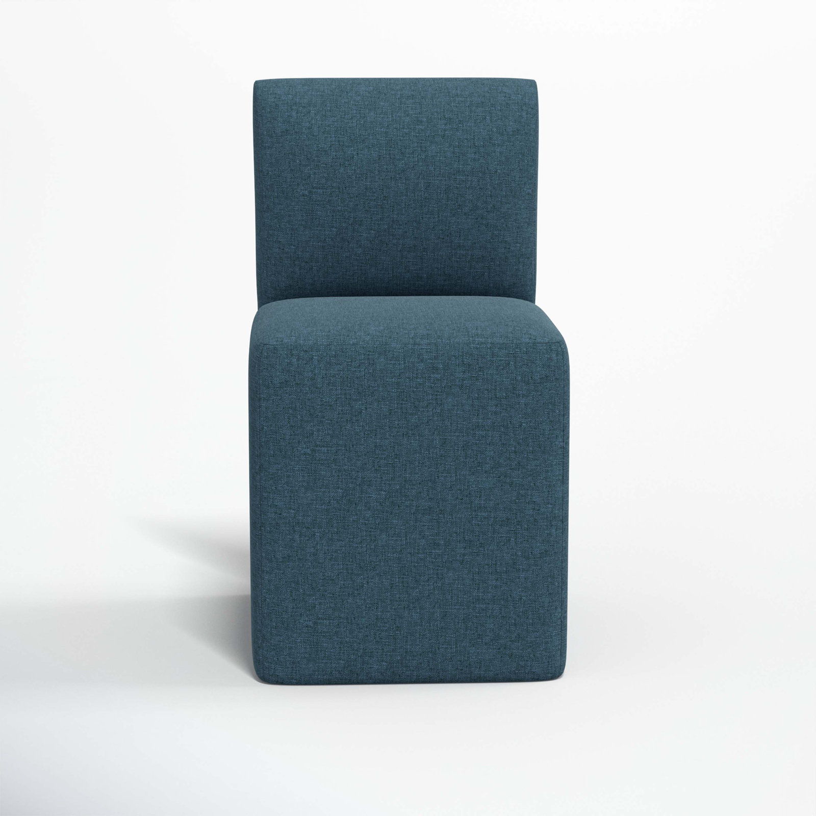 Mendy Linen Parsons Dining Chair, Zuma Navy Textured Linen
