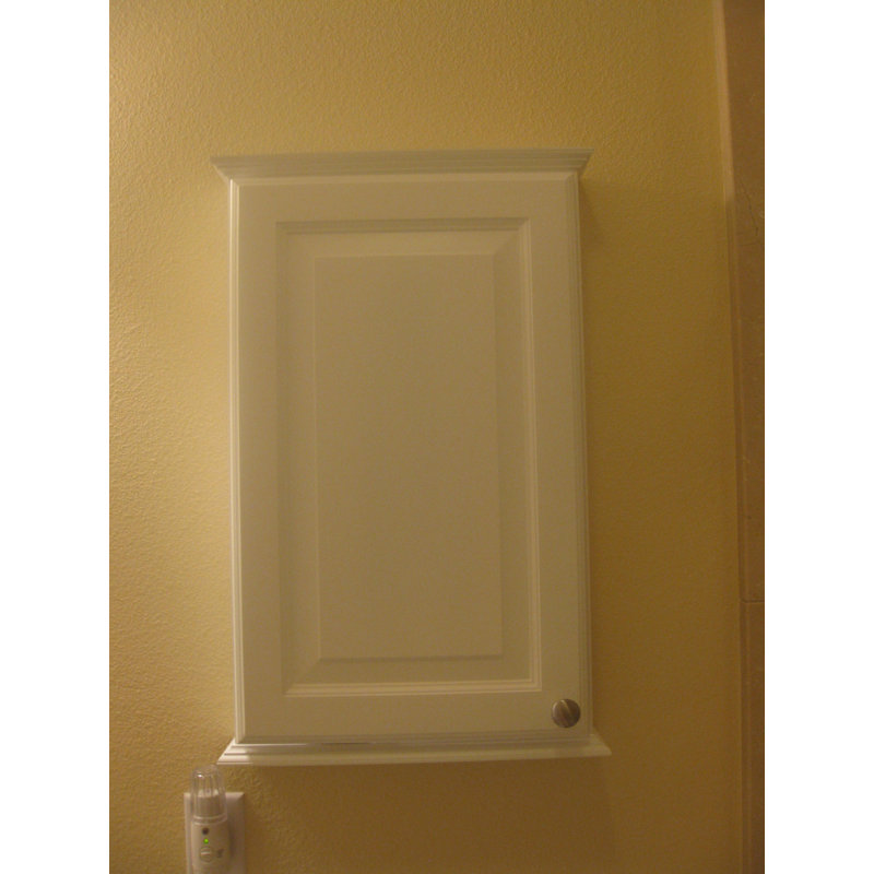 Armoire de salle de bain murale en bois massif l 15,5 po x H 25,5 po x P 4,25 po