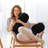 Faux Fur Reversible Throw Pillow-74161843