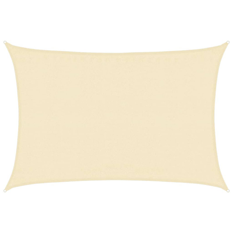 Aukerman 3.5m x 4.5m Rectangular Shade Sail, Cream