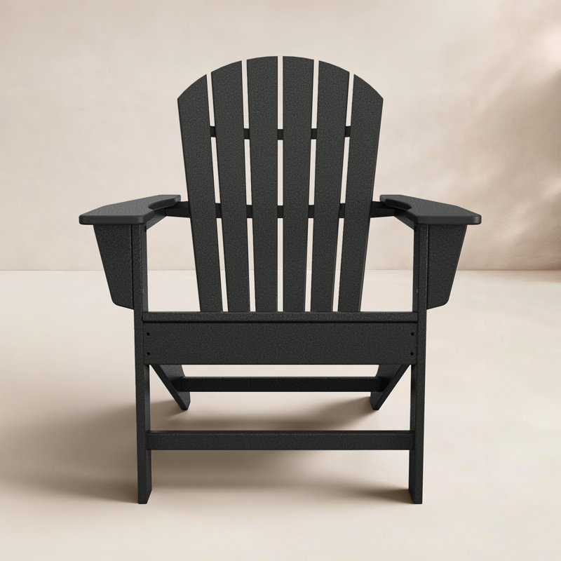 POLYWOOD Adirondack Chair, Black