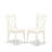 7 Piece Dining Table Set consists of an Oval Wooden Table with Butterfly Leaf and 6 Dining Room Chairs, Linen White-1049097499-1013408783