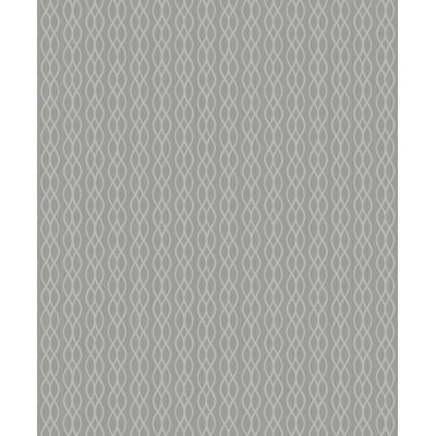 Seabrook Designs Koenji Ogee Stripe Non-Woven Unpasted Wallpaper