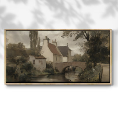 Paysage, série CLCL-V, toile tendue avec châssis, prête à être accrochée