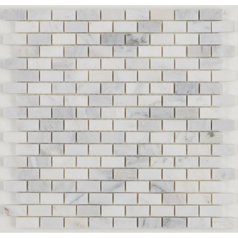 Natural Stone Marble 1/2 x 1 Brick-Joint Polished Mosaic (5 PC Per Carton) (5.00 SQFT Per Carton)