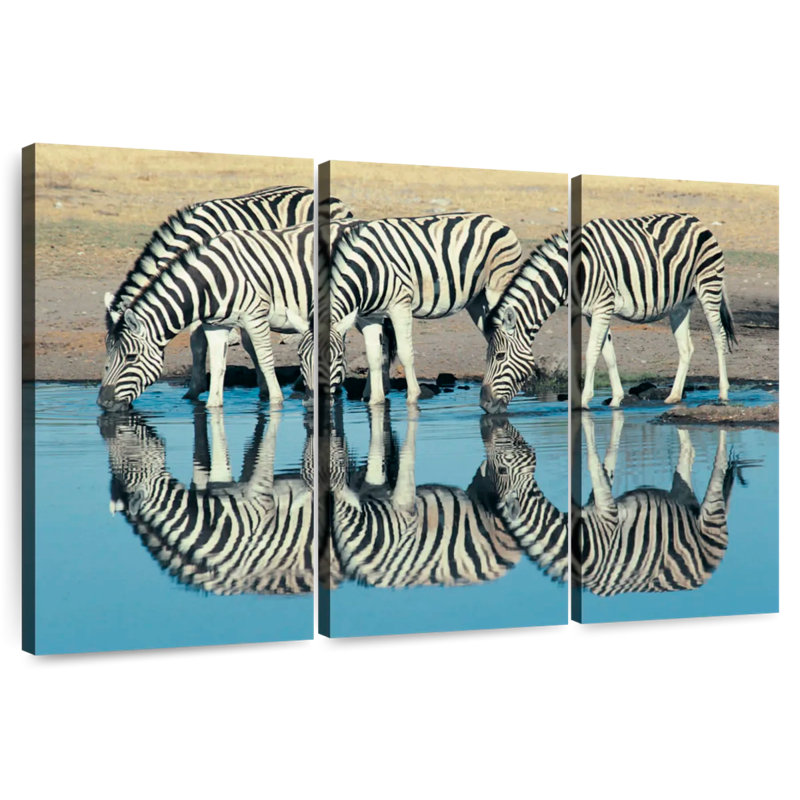 Brampt Etosha Burchell's Zebra, 36" H x 57" W