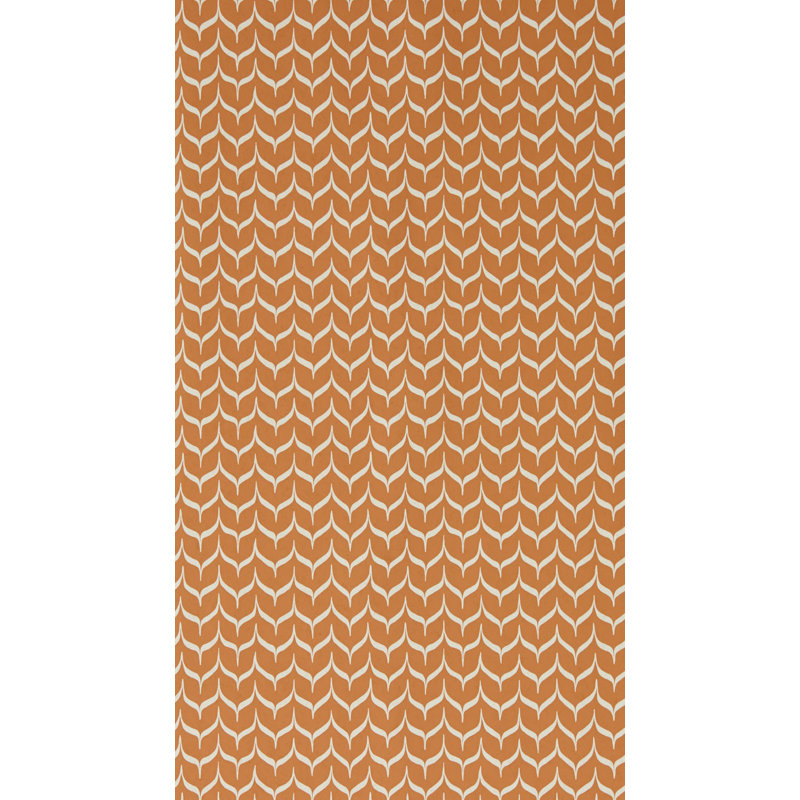 Henry Holland Geometric Non-Woven Wallpaper Double Roll, Terracotta