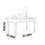 Bureau compact en cerisier-697513617