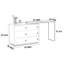 Commode simple de style crème