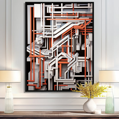 Inner Structures Inner Architecture - Art mural géométrique, salon