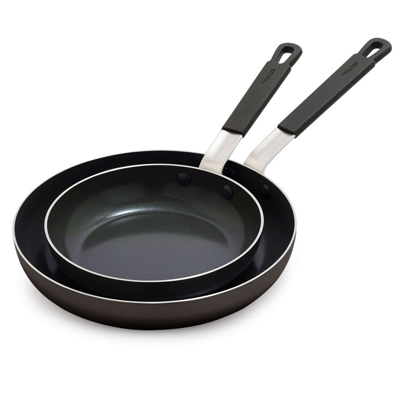 Ensemble de poêles antiadhésives 8 po et 10 po Bobby Flay par GreenPan, Noir