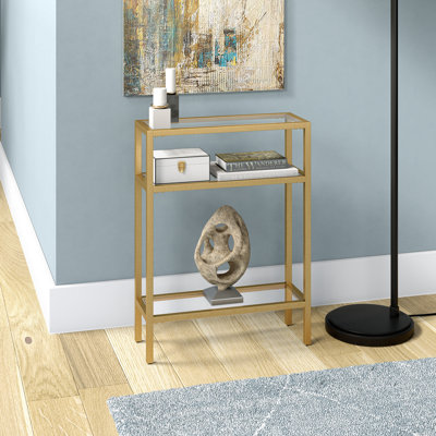 Ceno Glass Top Console Table