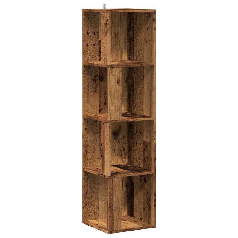 Amasya 33cm W Bookcase, (3 shelves) 132cm H x 33cm W x 33cm D, Reclaimed Wood