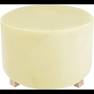Housse de repose-pieds ronde en velours - Housse extensible pour repose-pieds Housse de protection pour repose-pieds avec repose-pieds élastique pour le salon
