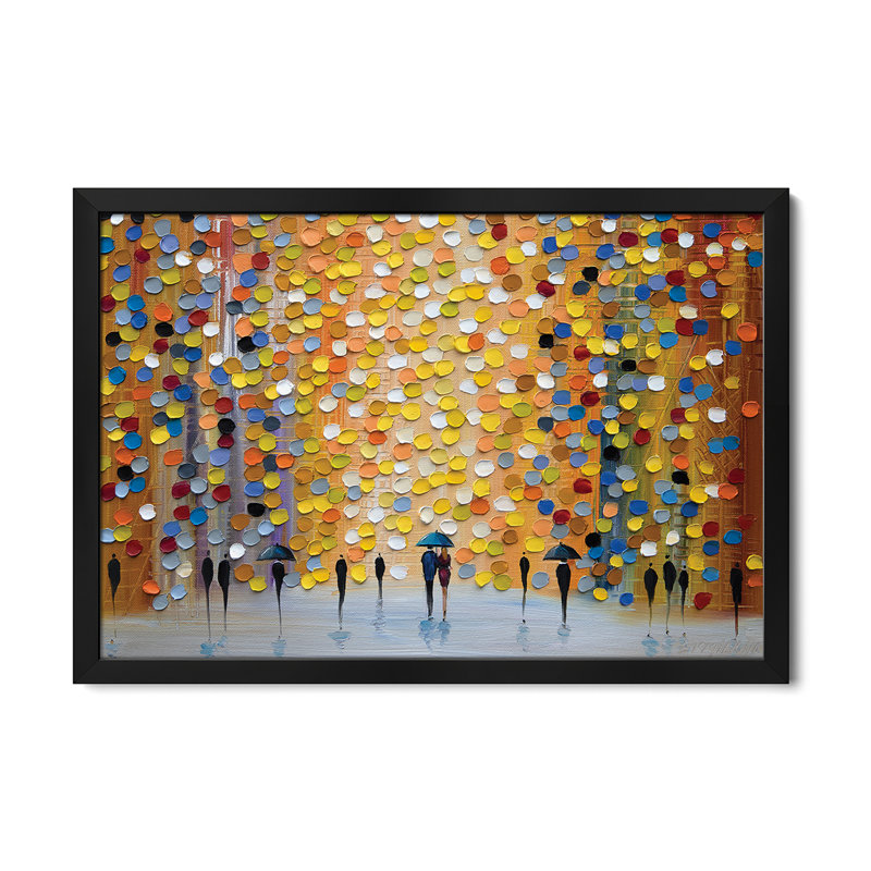 Affiches encadrées de belle pluie, H 16 po x l 24 po