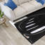 Tapis lavable en tissu doux tissé à la machine, douceur céleste avec envers antidérapant